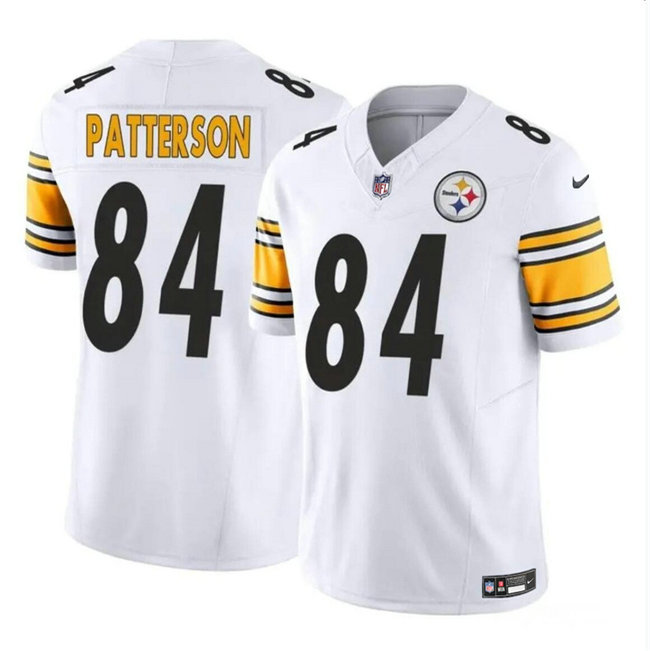 Men's Pittsburgh Steelers #84 Cordarrelle Patterson White 2024 F.U.S.E Vapor Untouchable Limited Stitched Jersey