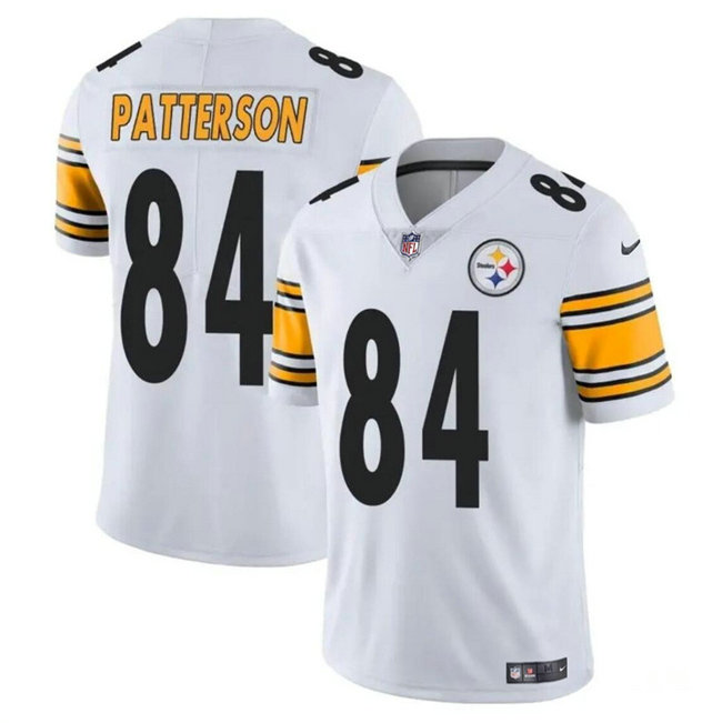 Men's Pittsburgh Steelers #84 Cordarrelle Patterson White Vapor Untouchable Limited Stitched Jersey