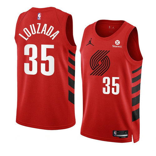 Men's Portland Trail Blazers #35 Didi Louzada 2022 23 Red Statement Edition Swingman Stitched Basketball Jersey