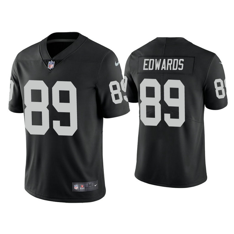 Men's Raiders #89 Bryan Edwards Vapor Untouchable Limited Black Jersey