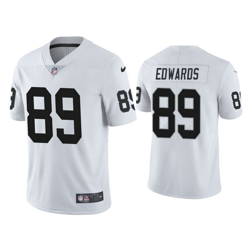 Men's Raiders #89 Bryan Edwards Vapor Untouchable Limited White Jersey