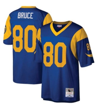 Men's Rams Legacy #80 Isaac Bruce  Throwback Jersey