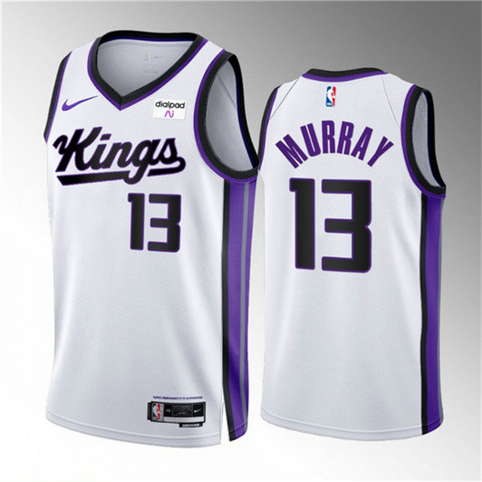 Men's Sacramento Kings #13 Keegan Murray White 2023 24 Association Edition Swingman Stitched Basketball Jersey