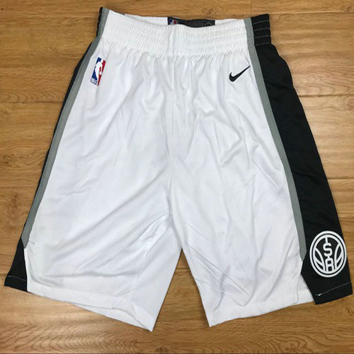 Men's San Antonio Spurs Nike White Swingman Basketball Shorts
