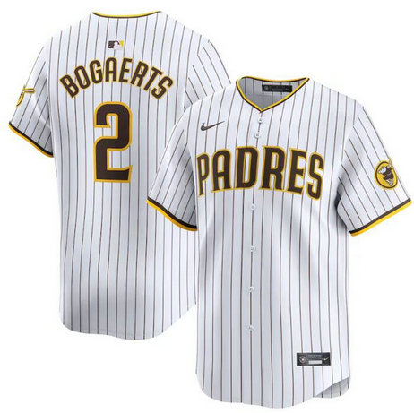 Men's San Diego Padres #2 Xander Bogaerts White 2024 Home Limited Stitched Baseball Jersey