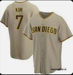Men's San Diego Padres #7 Ha Seong Kim White Stitched MLB Cool Base Nike Brown Jersey