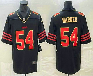 Men's San Francisco 49ers #54 Bobby Wagner White Gold Fashion Vapor Limited Stitched Jersey