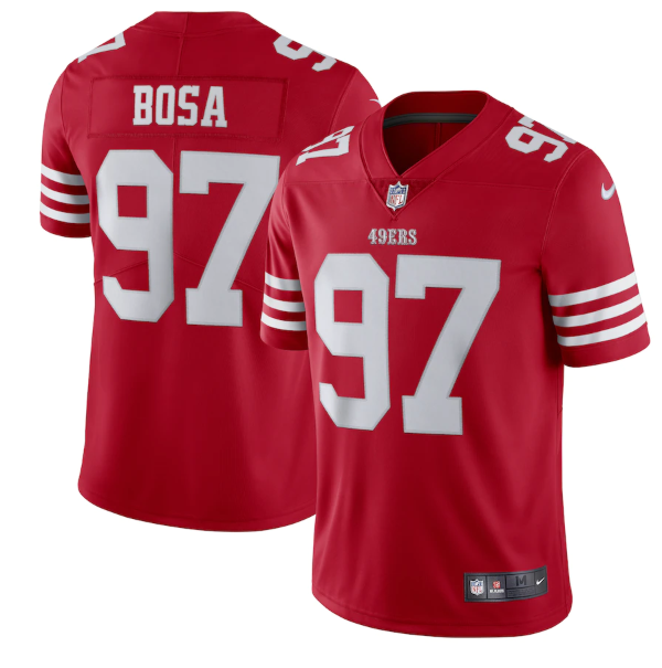 Men's San Francisco 49ers #97 Nike Bosa 2022 New Scarlet Vapor Untouchable Stitched Football Jersey