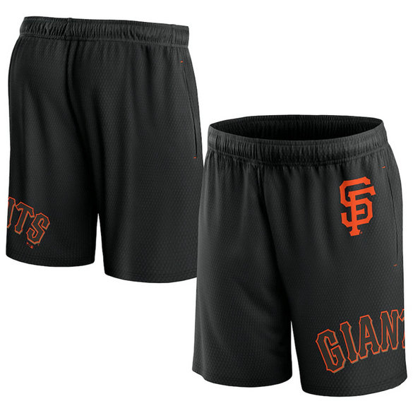 Men's San Francisco Giants Black Clincher Mesh Shorts