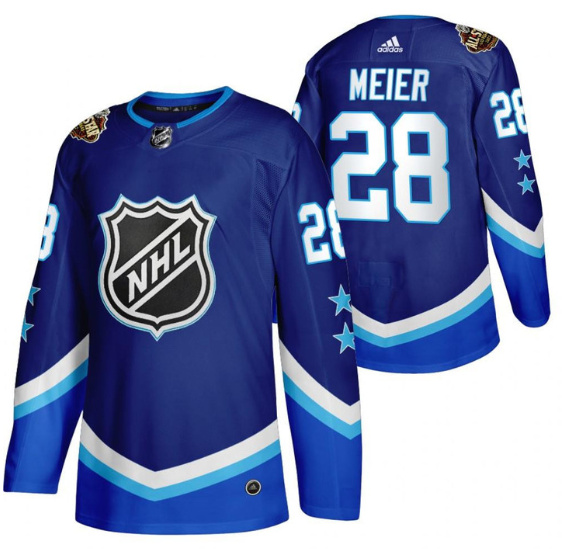 Men's San Jose Sharks #28 Timo Meier 2022 All-Star Blue Stitched Jersey