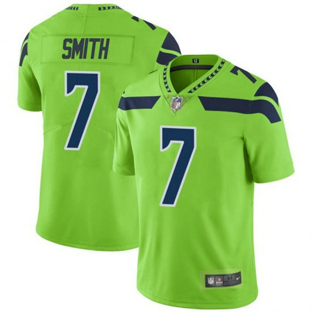 Men's Seattle Seahawks #7 Geno Smith Green Vapor Untouchable Limited Stitched Jersey