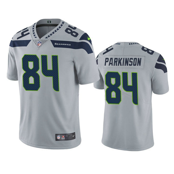 Men's Seattle Seahawks #84 Colby Parkinson Grey Vapor Untouchable Limited Stitched Jersey