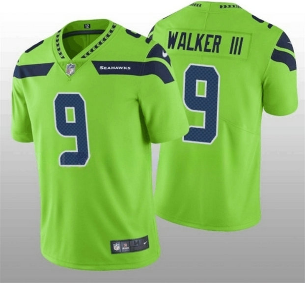 Men's Seattle Seahawks #9 Kenneth Walker III Green Vapor Untouchable Limited Stitched Jersey