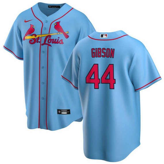 Men's St. Louis Cardinals #44 Kyle Gibson Blue Cool Base Stitched Baseball Jersey