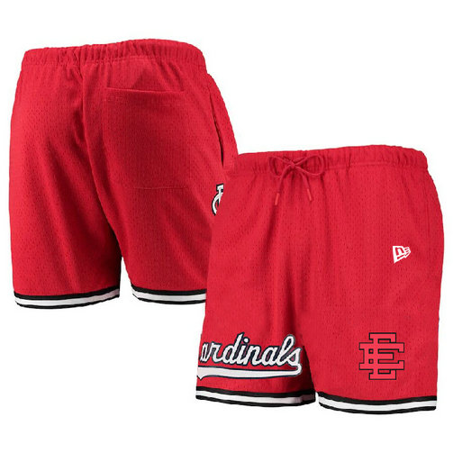 Men's St. Louis Cardinals Red Mesh Shorts 001