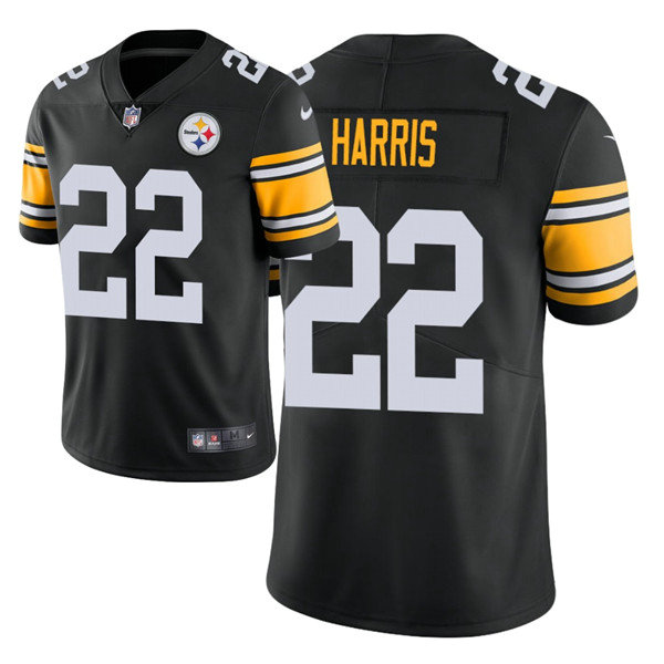 Men's Steelers #22 Najee Harris 2021 NFL Draft Vapor Limited Jersey - Black