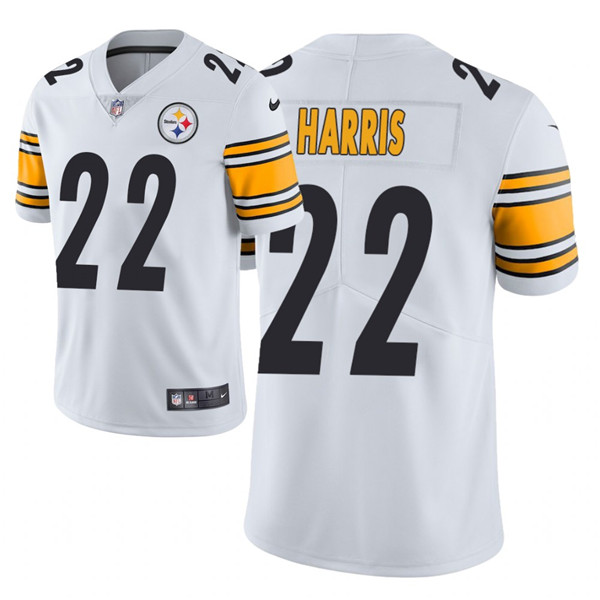 Men's Steelers #22 Najee Harris 2021 NFL Draft Vapor Limited Jersey - White