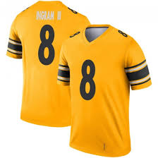 Men's Steelers #8 Ingram III Gold Rush Jersey (1)