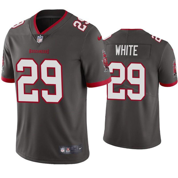 Men's Tampa Bay Buccaneers #29 Rachaad White Grey Vapor Untouchable Limited Stitched Jersey