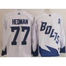 Men's Tampa Bay Lightning #77 Victor Hedman White 2022 Stadium Series Authentic Jersey