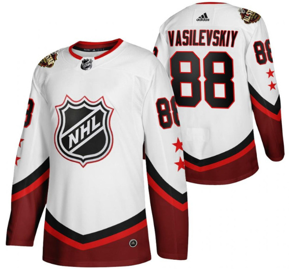 Men's Tampa Bay Lightning #88 Andrei Vasilevskiy 2022 All-Star White Stitched Jersy