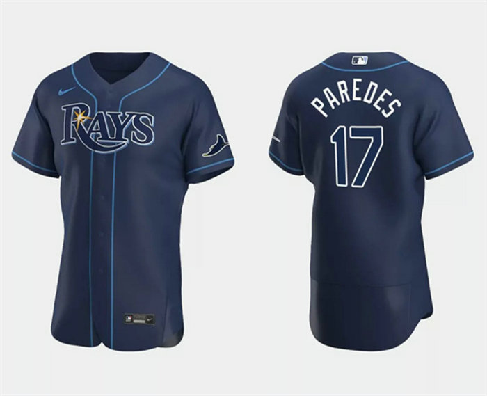Men's Tampa Bay Rays #17 Isaac Paredes White Flex Base Stitched Baseball JerseyS