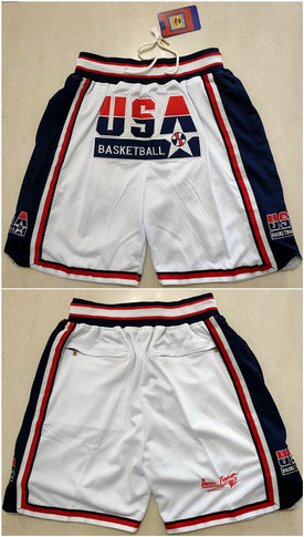 Men's Team USA White Shorts