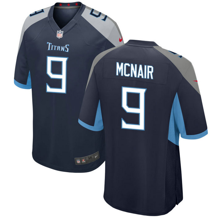Men's Tennessee Titans #9 Steve McNair Navy Vapor Untouchable Stitched Jersey