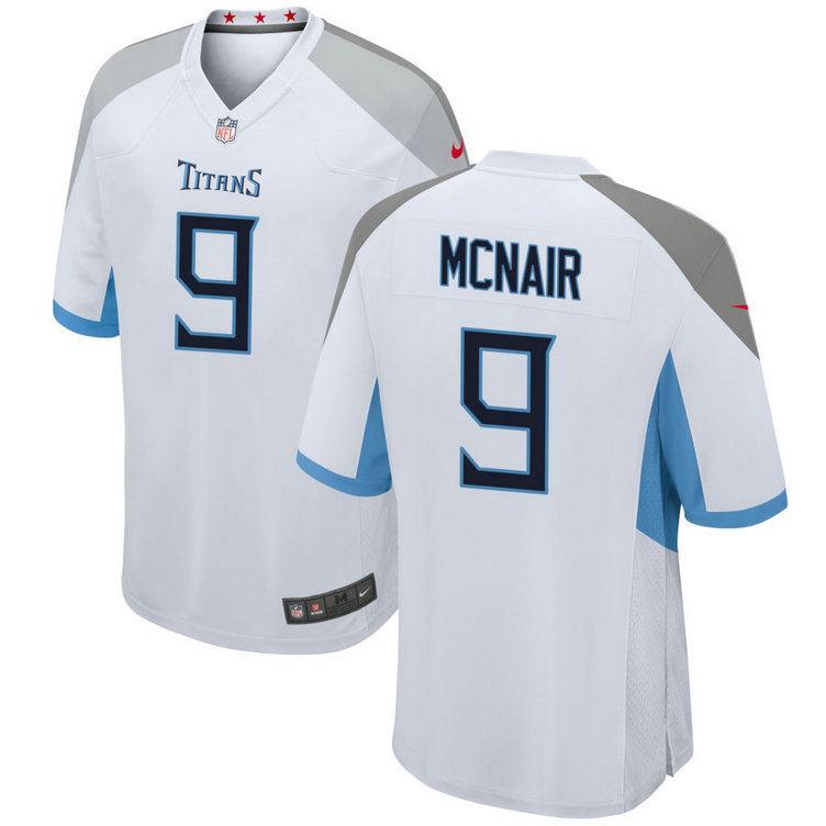 Men's Tennessee Titans #9 Steve McNair White Vapor Untouchable Stitched Jersey