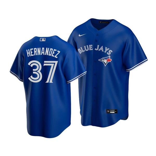 Men's Toronto Blue Jays #37 Teoscar Hernandez Royal Cool Base Stitched Jersey
