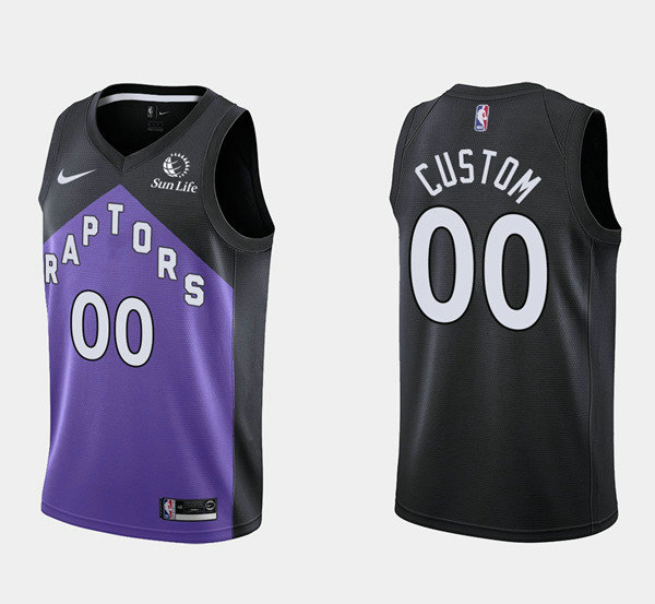 Men's Toronto Raptors Active Player Black Earned Edition Stitched Basketball Jersey