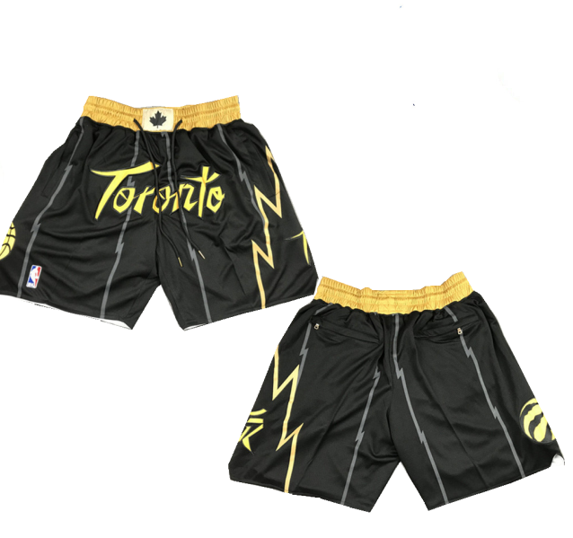 Men's Toronto Raptors Black Mitchell&Ness Shorts (Run Small)