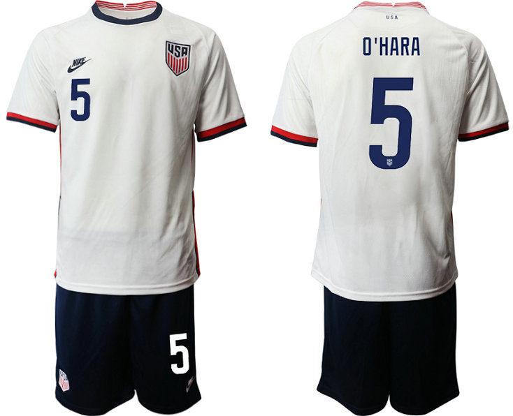 Men's USA #5 O'Hara Home Jersey