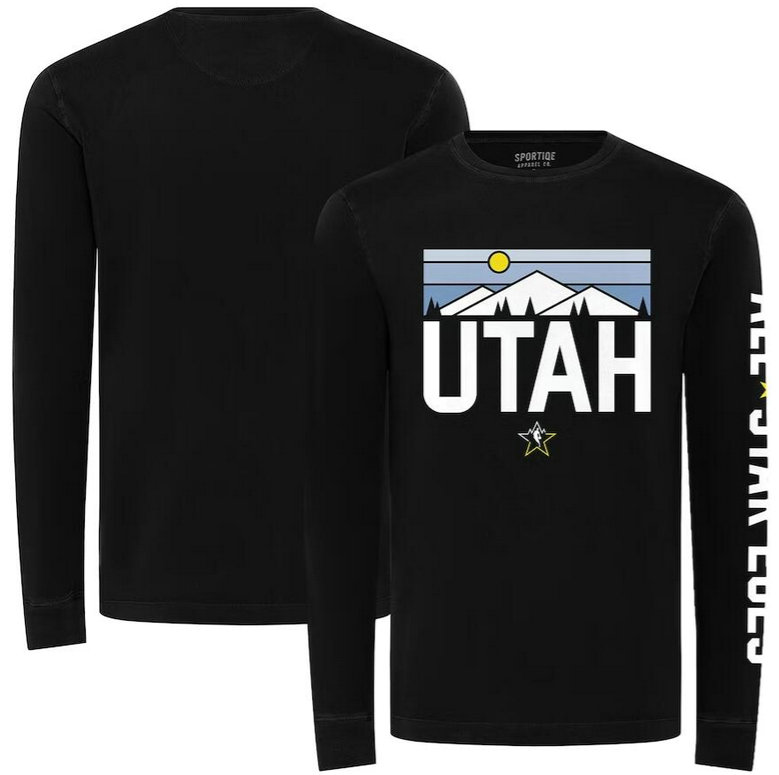 Men's Unisex Sportiqe Black 2023 NBA All-Star Game Mohave Premium Long Sleeve T-Shirt