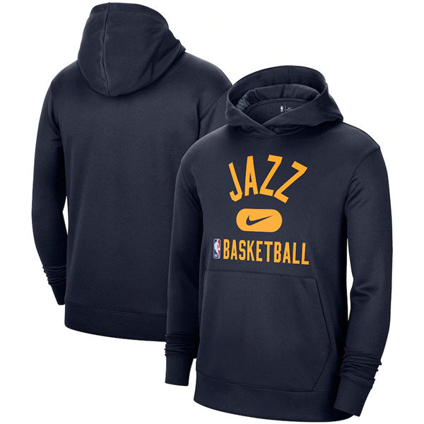 Men's Utah Jazz 2021 Navy Spotlight Pullover Hoodie