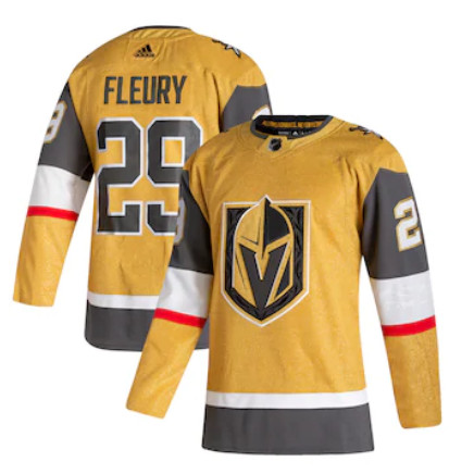 Men's Vegas Golden Knights #29 Marc-Andre Fleury adidas Gold 2020-21 Alternate Authentic Player Jersey