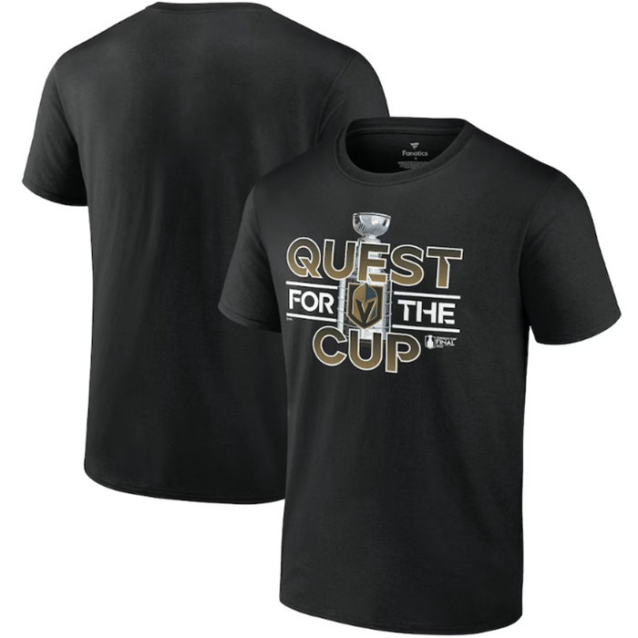 Men's Vegas Golden Knights Black 2023 Stanley Cup Final Quest T-Shirt