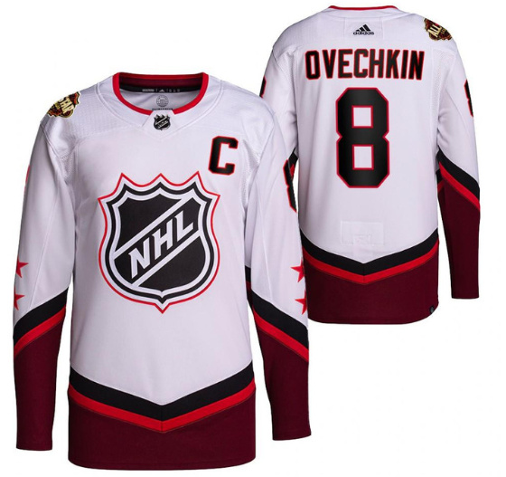 Men's Washington Capitals #8 Alex Ovechkin 2022 All-Star White Stitched Jersey