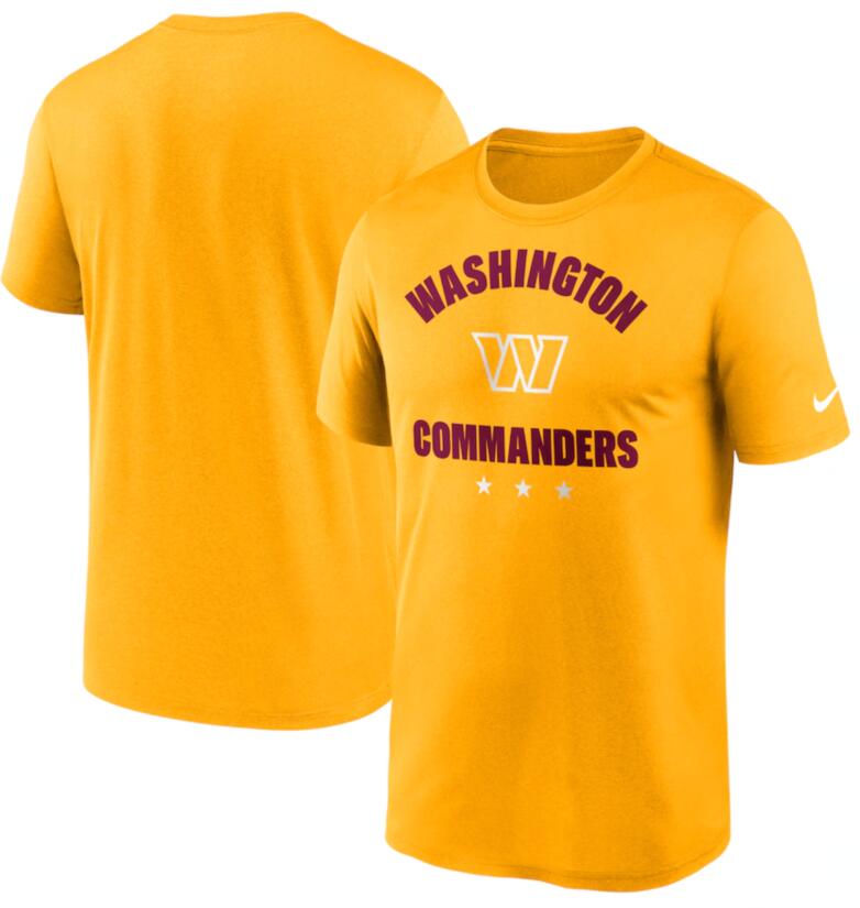 Men's Washington Commanders Nike Gold Arch Legend T-Shirt