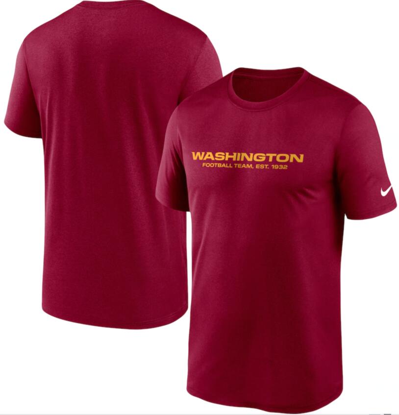 Men's Washington Football Team Nike Burgundy Logo Essential Legend Performance T-Shirt