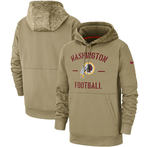 Men's Washington Redskins 2019 Salute To Service Sideline Therma Pullover Hoodie