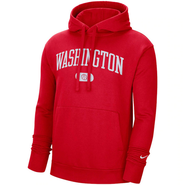 Men's Washington Wizards 2021 Red Heritage Essential Pullover Hoodie