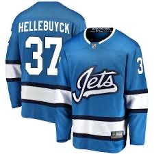 Men Adidas Jets #37 Connor Hellebuyck Light Blue NHL Jersey