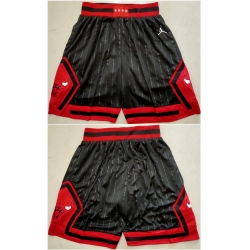 Men Chicago Bulls Black Mitchell Ness Shorts 