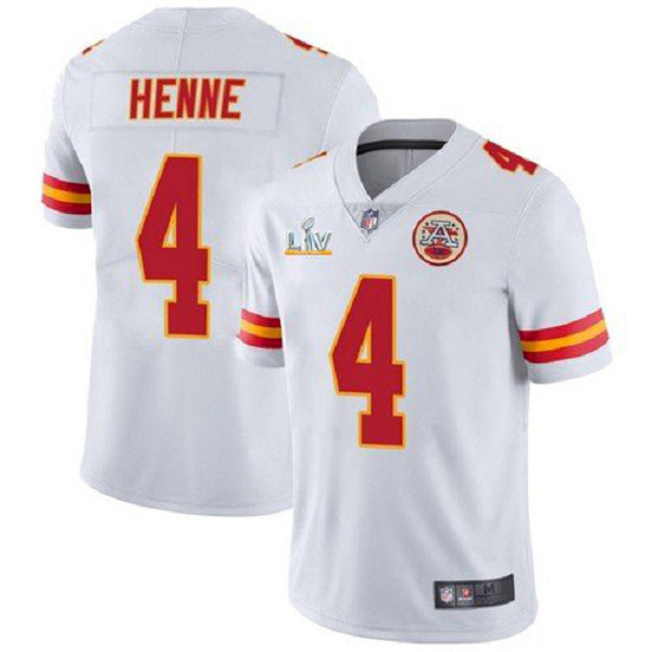 Men Kansas City Chiefs Chad Henne White 2021 Super Bowl LV NFL Jersey