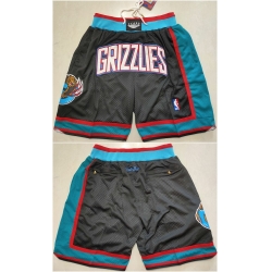 Men Memphis Grizzlies Black Shorts 