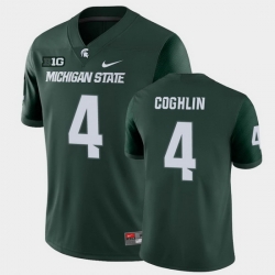 Men Michigan State Spartans #4 Matt Coghlin College Football Green Game Jersey