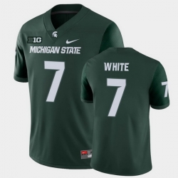 Men Michigan State Spartans #7 Ricky White College Football Green Game Jersey