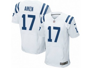 Men Nike Indianapolis Colts #17 Kamar Aiken Elite White NFL Jersey