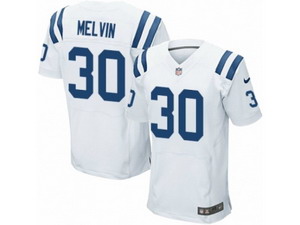 Men Nike Indianapolis Colts #30 Rashaan Melvin Elite White NFL Jersey